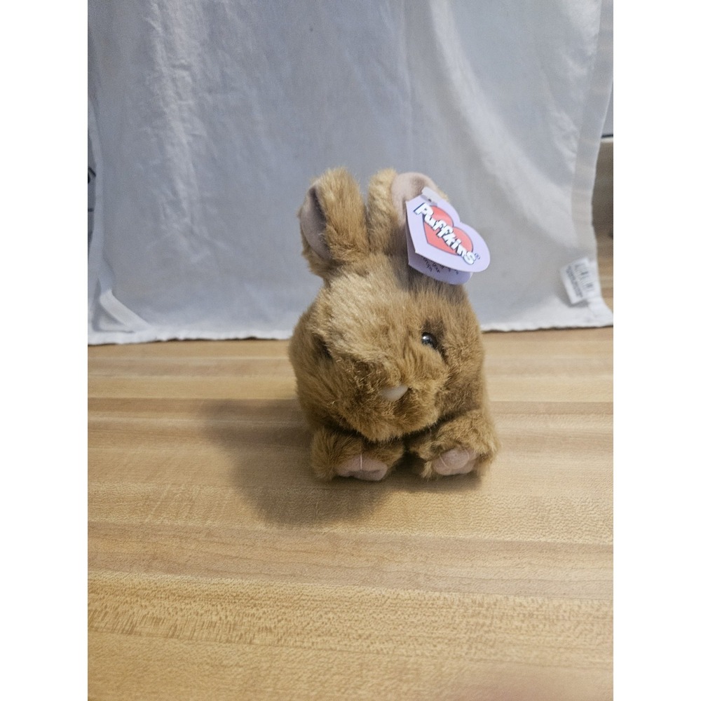 Puffkins Tibbs The Bunny Rabbit Bean Bag Plush Approx 4" Tall Mint With Tags